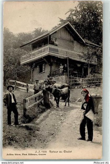 1873 Val-dIlliez - Heimkehr von der Feldarbeit - 10601679