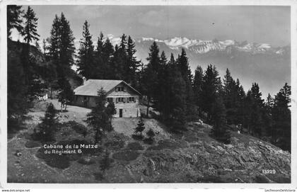 SUISSE - Thion - Thyon - Cabane de la Matze du Régiment 6 - forêt - CP