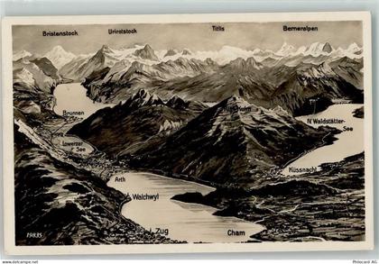 6330 Cham - Vogelschau Zentralschweiz - 39410751