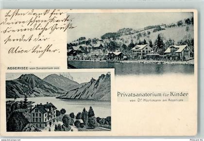 Aegerisee 1903 - Privatsanatorium für Kinder von Dr. Hürlimann am Aegeri... - 13223620