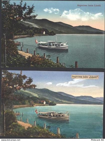 Aegerisee - 2 AK handgemalt - 13805608