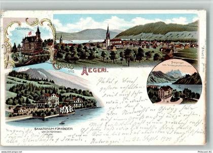 Aegerisee BOAKC Lithographie Waldheim Sanatorium für Kinder Dr. Hürliman... - 13702178