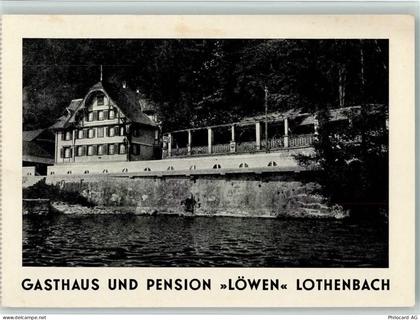 6318 Walchwil 1932 - Gasthaus "Löwen" Lothenbach AK - 13106530
