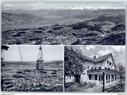 8134 Adliswil - Bergrestaurant Felsenegg, Luftseilbahn, Blick auf Glarne... - 51096452