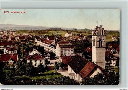 8910 Affoltern am Albis 1915 - Teilansicht mit Kirche AK - 13102250