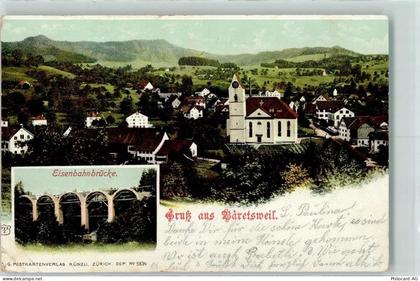 8344 Bäretswil 1901 Gebrauchsspuren Eisenbahnbrücke - 13224878