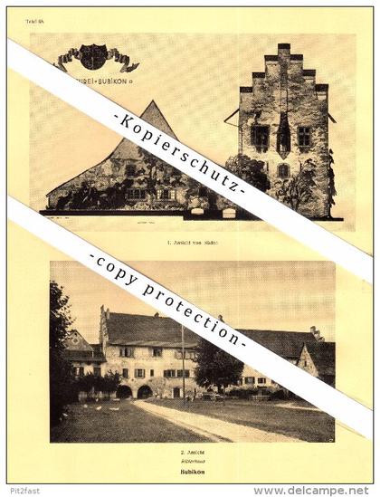 Photographien / Ansichten , 1927 , Bubikon , Ritterhaus , Komturei , Prospekt , Architektur , Fotos !!!