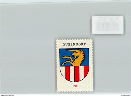 8600 Dübendorf - Vignette Wappen Kaffee Hag ca 1920-1940 Dübendorf - 11101075
