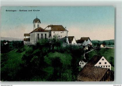 8627 Grüningen - Schloss und Kirche - 13218145