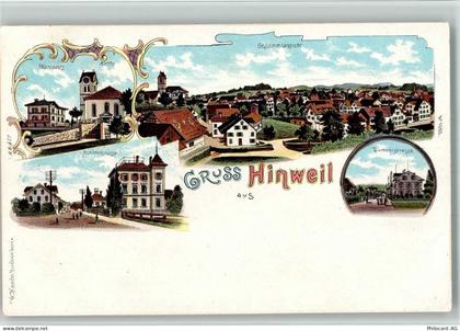 8340 Hinwil BOAKC Bahnhofstrasse Lithographie - 13700052