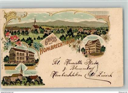8634 Hombrechtikon 1900 BOAKC Schulhaus Lithographie - 13700024