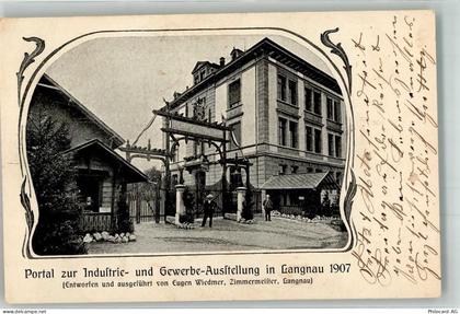 8135 Langnau am Albis 1907 - Portal z. Industrie- u. Gewerbe-Ausstellung... - 13650759