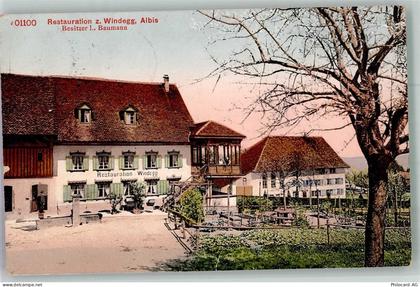 8135 Langnau am Albis 1911 Foto AK Gasthaus zum Windegg Alibs - 13597778