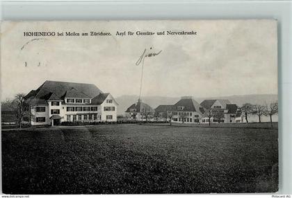 8706 Meilen 1914 - Hohenegg bei Meilen am Zürichsee Asyl für Gemüts- und... - 13095222