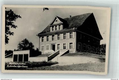 8932 Mettmenstetten 1930 Foto AK Sekundarschulhaus - 14000908