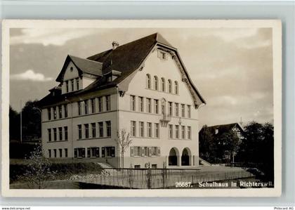8805 Richterswil 1919 Foto AK Schulhaus AK - 13213476