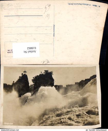 618862,Foto Ak Rheinfall Laufen-Uhwiesen Wasserfall
