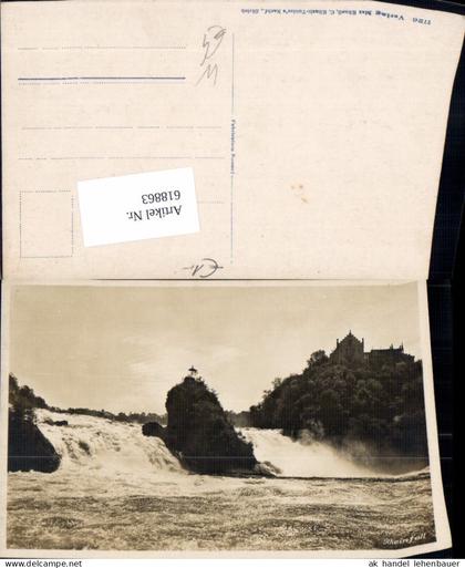 618863,Foto Ak Rheinfall Laufen-Uhwiesen Wasserfall