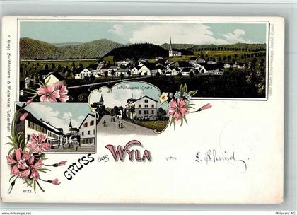 8492 Wila 1900 BOAKC Schulhaus Lithographie - 13700344