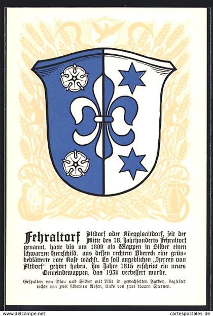 AK Fehraltorf /ZH, Wappen der Gemeinde