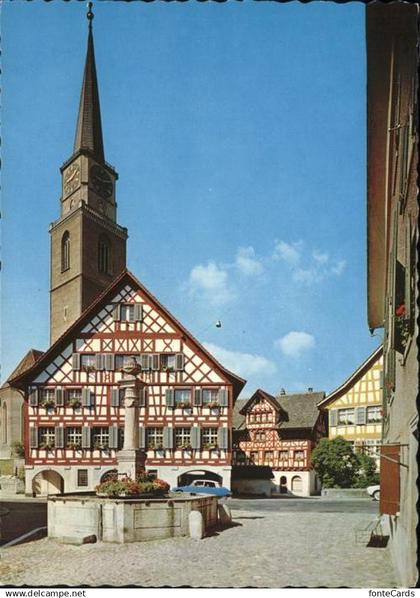 Buelach ZH Marktplatz Kirche