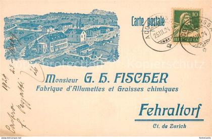 Fehraltorf GH Fischer Fabrique d’Allumettes et Graisses chimiques
