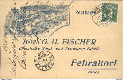 Fehraltorf Herr G. H. Fischer Chemische Zuend- und Fettwaren-Fabrik