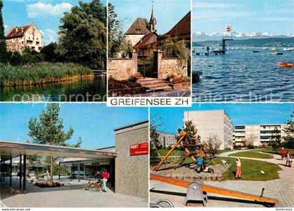 Greifensee Stadtansichten Spielplatz Post Schloesschen