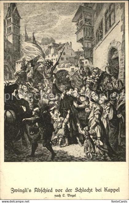 Kappel Albis Zwinglis Abschied vor der Schlacht bei Kappel