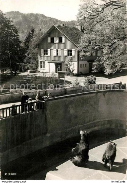 Langnau Albis Wirtshaus Wildpark Langenberg Baerengehege