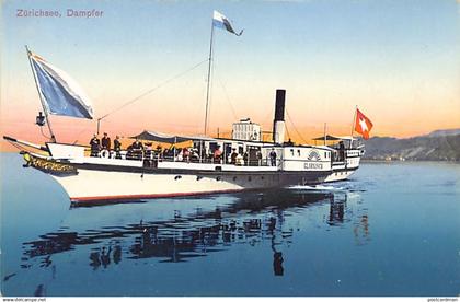 Schweiz - Zûrichsee - Dampfer Glarnisch - Verlag H. Guggenheil 7115