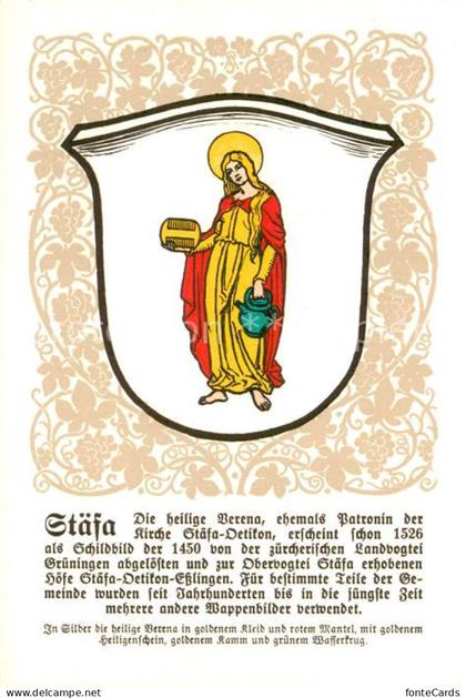 Staefa Zuerichsee Zuericher Gemeindewappen Staefa