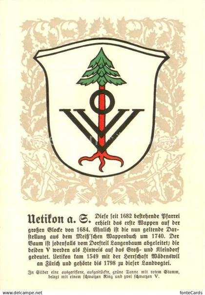 Uetikon See ZH Zuericher Gemeindewappen