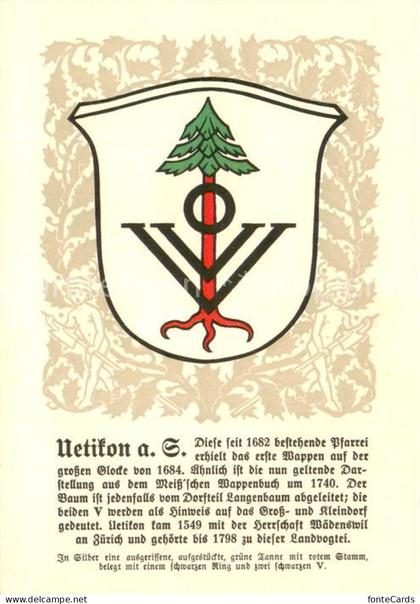 Uetikon See ZH Zuericher Gemeindewappen