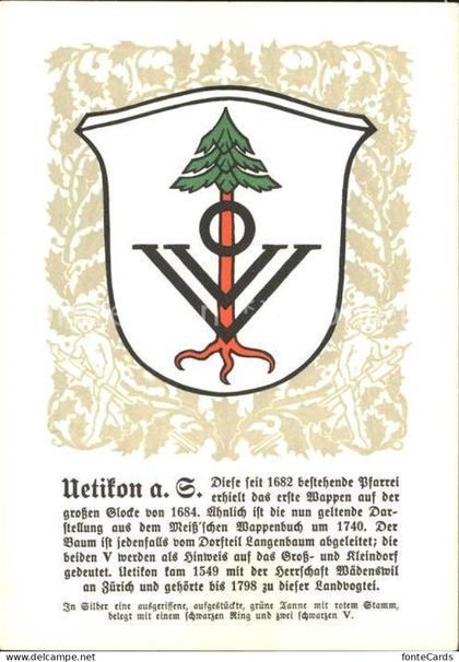 Uetikon See Zuericher Gemeindewappen