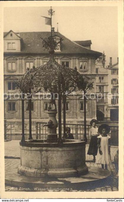 Zuerich Wassertraegerbrunnen KInder