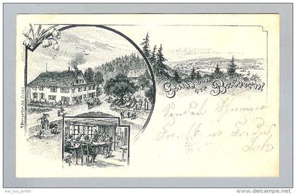 AK ZH Stallikon Baldern 1901-02-04 Strichlitho Baumgartner