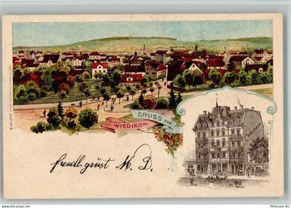 8000 Wiedikon Zürich 1901 BOAKC Lithographie - 13715688