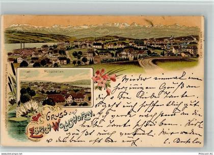 8000 Wollishofen Zürich 1899 BOAKC Lithographie Mutschellen Verlag Künzl... - 13702363