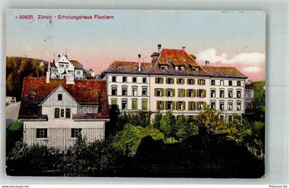 8000 Zürich 1919 Foto AK Hotel Erholungshaus Fluntern - 10749596