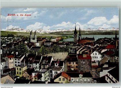 8000 Zürich 1920 - Zürich und die Alpen - 10198326