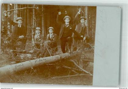 8000 Zürich Foto AK Gruppe Männer Portrait Ort lt. Stempel - 39698450