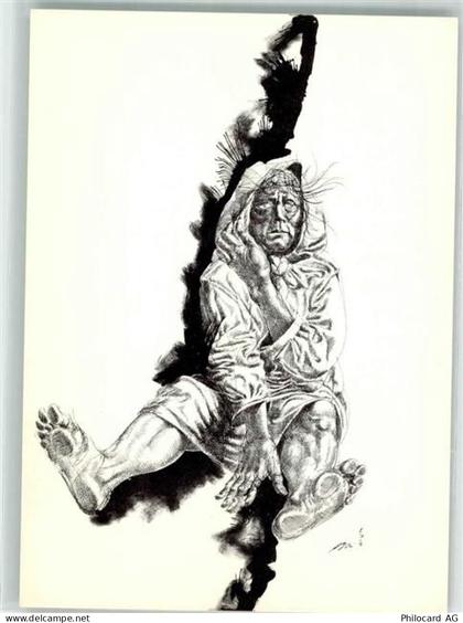 8000 Zürich Künstlerkarte sign. Erni 1 Personen Friaul-Spende - 39700644