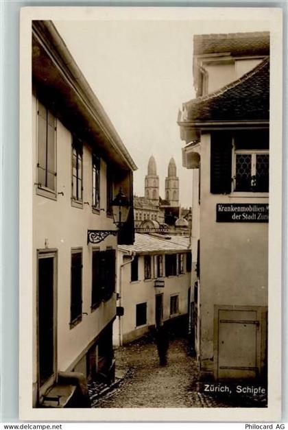 8000 Zürich - Schipfe Grossmünster Krankenmobilien der Stadt ZH - 10585725