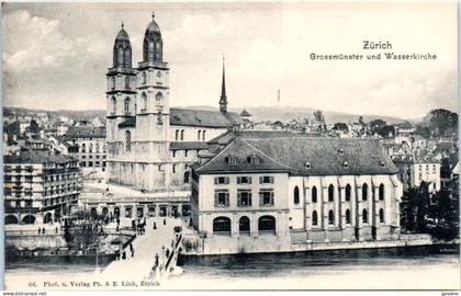 ZH ZURICH - Grossmunster und Wasserkirche