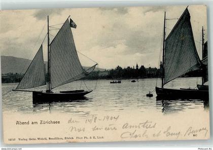 Zürichsee 1904 - Segelschiffe - 39407579