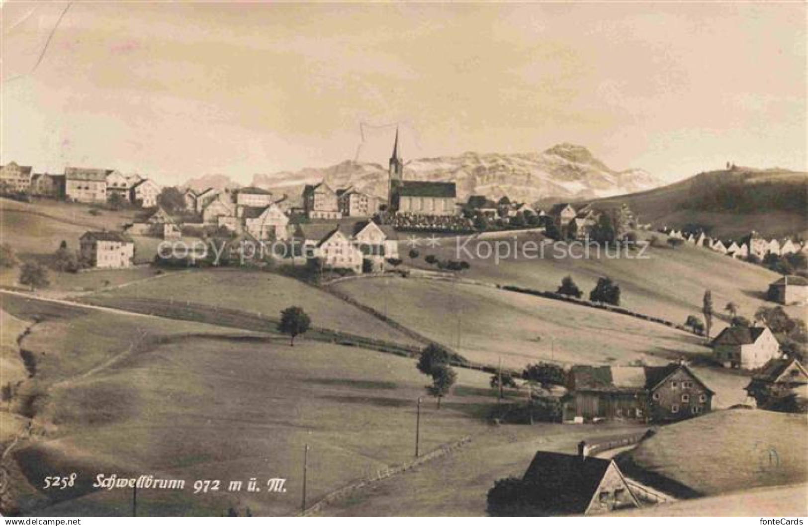Schwellbrunn Appenzell AR Panorama