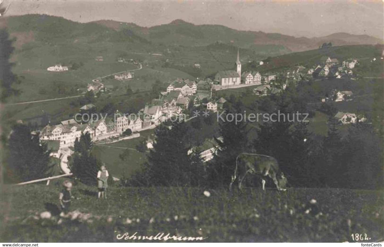 Schwellbrunn Appenzell AR Panorama