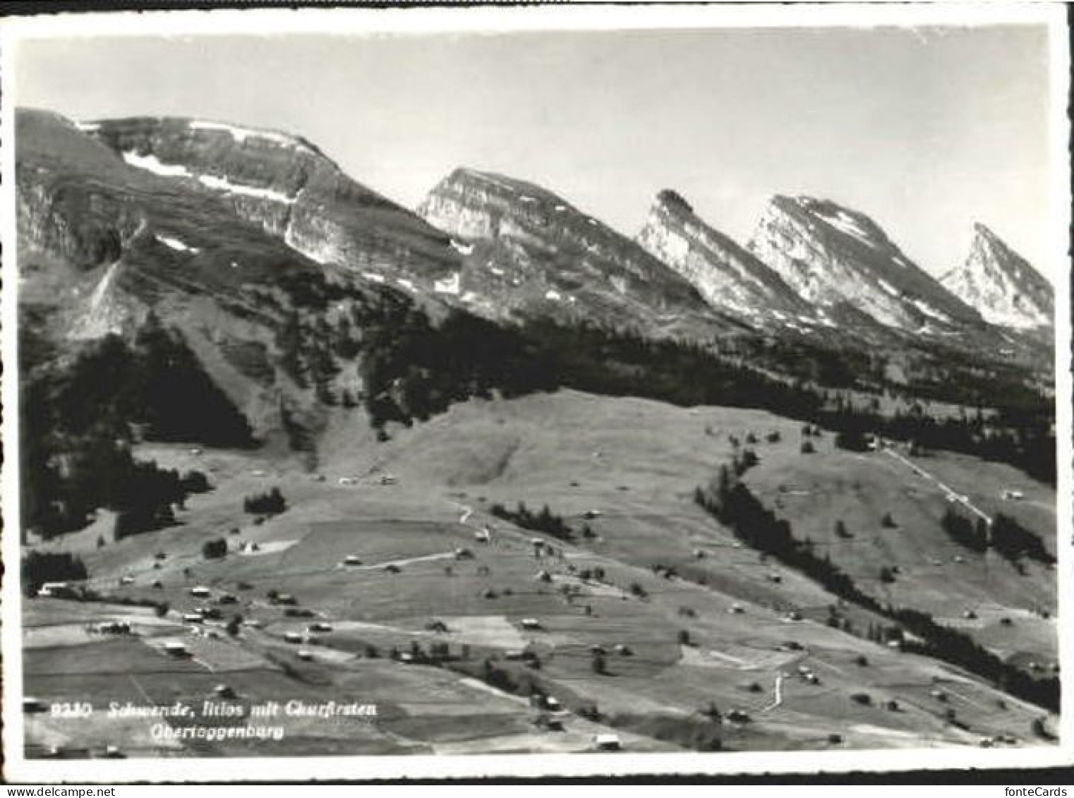 Schwende Churfirsten ungelaufen ca. 1955