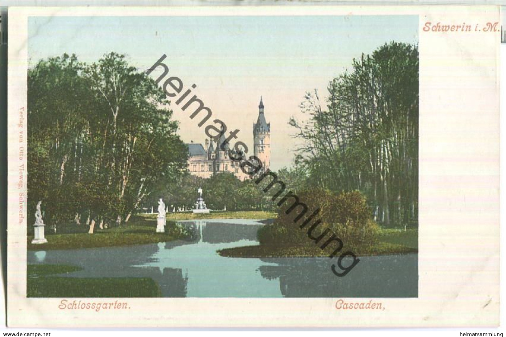 Schwerin - Cascaden - Verlag Otto Vieweg Schwerin ca. 1900